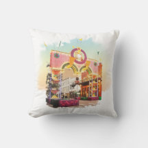 Mardi Gras Arch Galveston, waterverf geïnspireerd