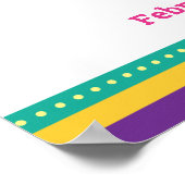 Mardi Gras Arch geïnspireerd, Galveston, Texas Poster (Hoek)