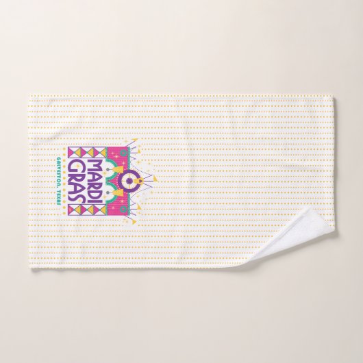 Mardi Gras Arch stippen, Galveston, Texas Handdoek (Handdoek)