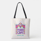 Mardi Gras Arch stippen, Galveston, Texas Tote Bag (Achterkant)