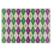Mardi Gras Argyle Glass Cutting Board Snijplank (Voorkant)