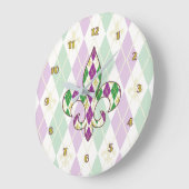 Mardi Gras Argyle Grote Klok (Hoek)