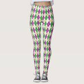 Mardi Gras Argyle Leggings (Voorkant)