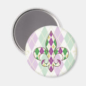 Mardi Gras Argyle Magnet (Voorkant / Achterkant)