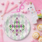 Mardi Gras Argyle Papieren Bord (Feest)