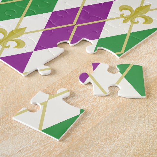 Mardi Gras Argyle Puzzel (Zijkant)