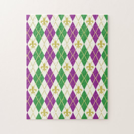 Mardi Gras Argyle Puzzel (Verticaal)