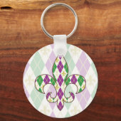 Mardi Gras Argyle Sleutelhanger (Voorkant)