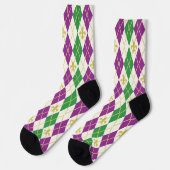 Mardi Gras Argyle Sokken (Links)