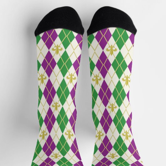 Mardi Gras Argyle Sokken (Top)