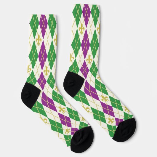Mardi Gras Argyle Sokken (Rechts)