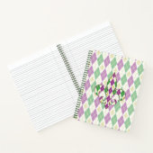 Mardi Gras Argyle Spiraal Notebook Notitieboek (Binnen)