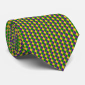 Mardi Gras Argyle Stropdas (Opgerold)