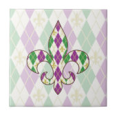 Mardi Gras Argyle Tegel Tegeltje (Voorkant)