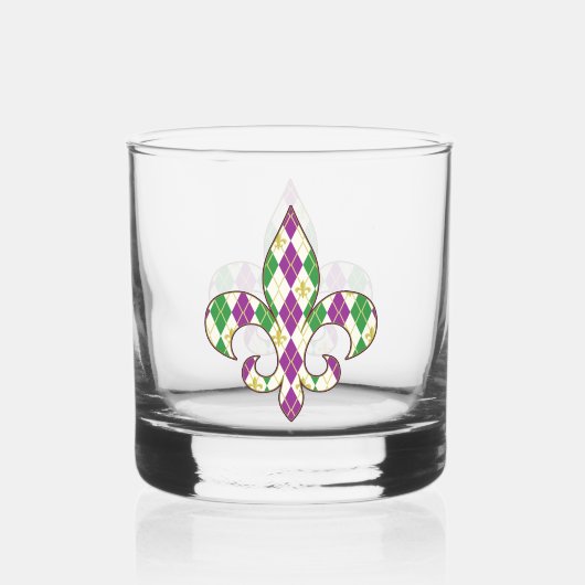 Mardi Gras Argyle Whisky Glas (Voorkant)