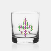 Mardi Gras Argyle Whisky Glas (Achterkant)
