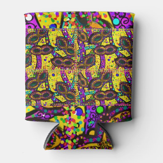 Mardi Gras Art Blikjeskoeler (Voorkant)