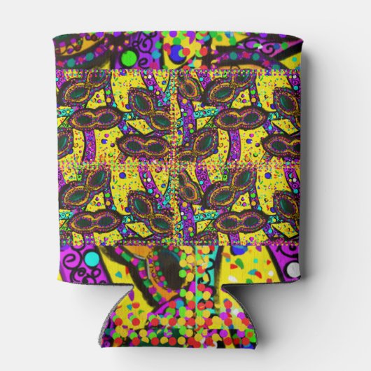 Mardi Gras Art Blikjeskoeler (Achterkant)