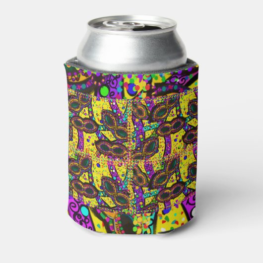 Mardi Gras Art Blikjeskoeler (Blikje Achterkant)