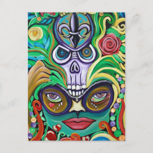 Mardi Gras Art Briefkaart