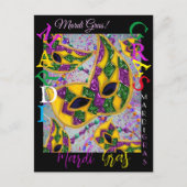 MARDI GRAS ART BRIEFKAART (Voorkant)