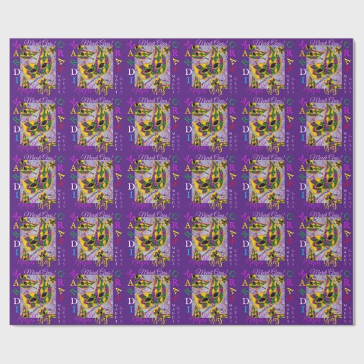 MARDI GRAS ART CADEAUPAPIER (Vlak)