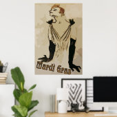 Mardi Gras Art, Frans Quarter Dresser Poster (Thuiskantoor)