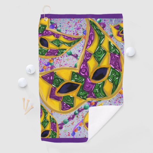 MARDI GRAS ART GOLFHANDDOEK (Insitu)
