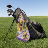 MARDI GRAS ART GOLFHANDDOEK (Groen)