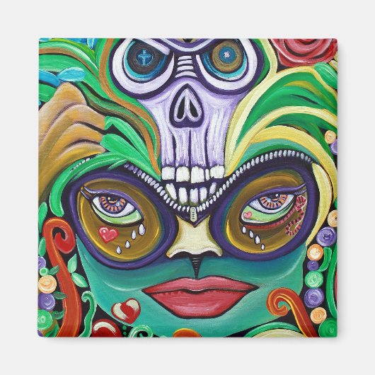 Mardi Gras Art Magneet (Voorkant)