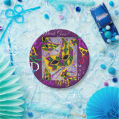 MARDI GRAS ART PAPIEREN BORDJE (Feest)