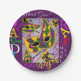 MARDI GRAS ART PAPIEREN BORDJE