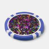 MARDI GRAS ART POKER CHIPS (Enkel)