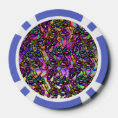 MARDI GRAS ART POKER CHIPS (Achterkant)