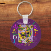 MARDI GRAS ART SLEUTELHANGER (Voorkant)
