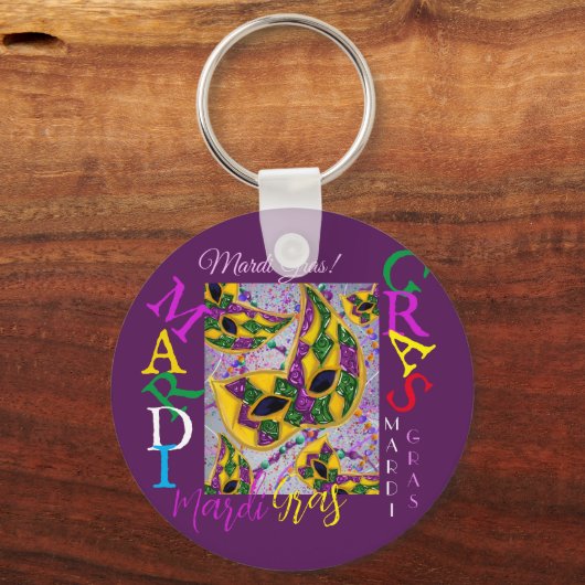MARDI GRAS ART SLEUTELHANGER (Voorkant)