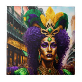 Mardi Gras Art Tegeltje (Voorkant)