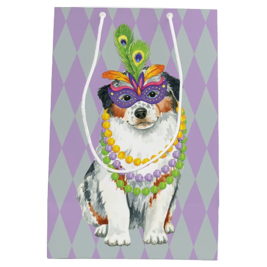 Mardi Gras Aussie Medium Cadeauzakje (Achterkant)