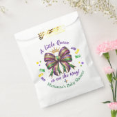 Mardi Gras Baby Girl Bedankzakje (Gezegeld)