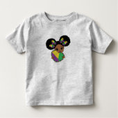 Mardi Gras Baby Meisje met Hart  Kinder Shirts (Voorkant)