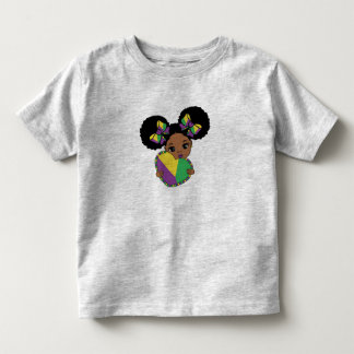 Mardi Gras Baby Meisje met Hart  Kinder Shirts