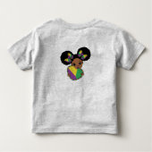 Mardi Gras Baby Meisje met Hart Kinder Shirts (Achterkant)