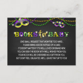 Mardi Gras Baby shower Book Insert Informatiekaartje (Voorkant)