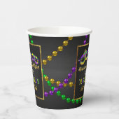 Mardi Gras Baby shower Cup Papieren Bekers (Links)