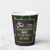 Mardi Gras Baby shower Cup Papieren Bekers (Voorkant)