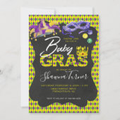 Mardi Gras Baby shower Kaart (Voorkant)