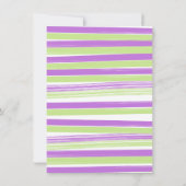 Mardi Gras Baby shower waterverf Alligator Kaart (Achterkant)