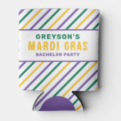 Mardi Gras Bachelor vrijgezellenfeest Koelbox Blikjeskoeler (Voorkant)