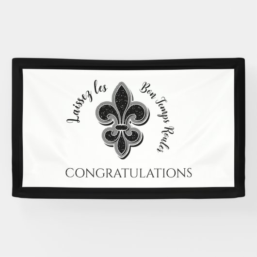 Mardi Gras Bachelorette-feest  Spandoek (Horizontaal)