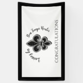 Mardi Gras Bachelorette-feest  Spandoek (Verticaal)